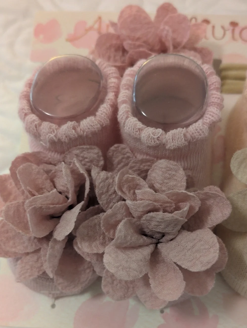 Ava Olivia Floral Bootie/Headband Set